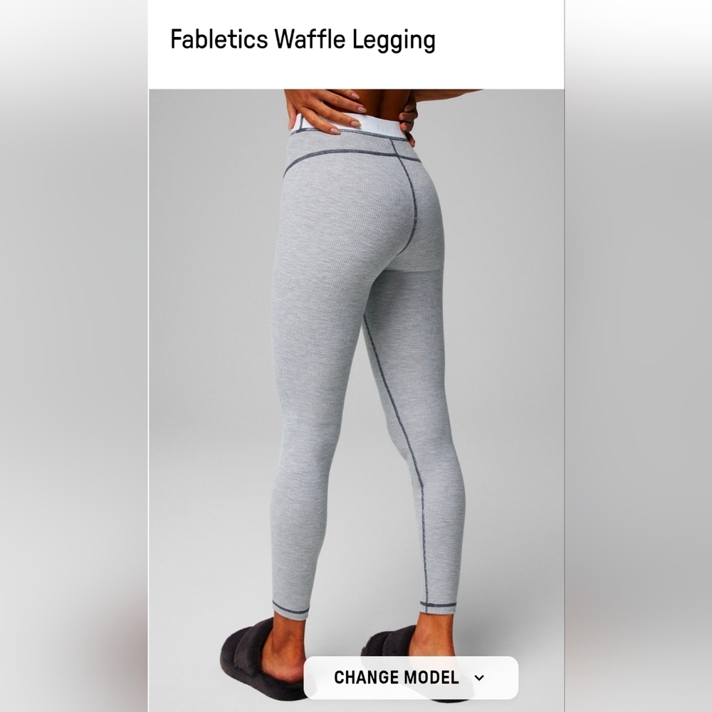 Fabletics WAFFLE NIT Leggings-  MED